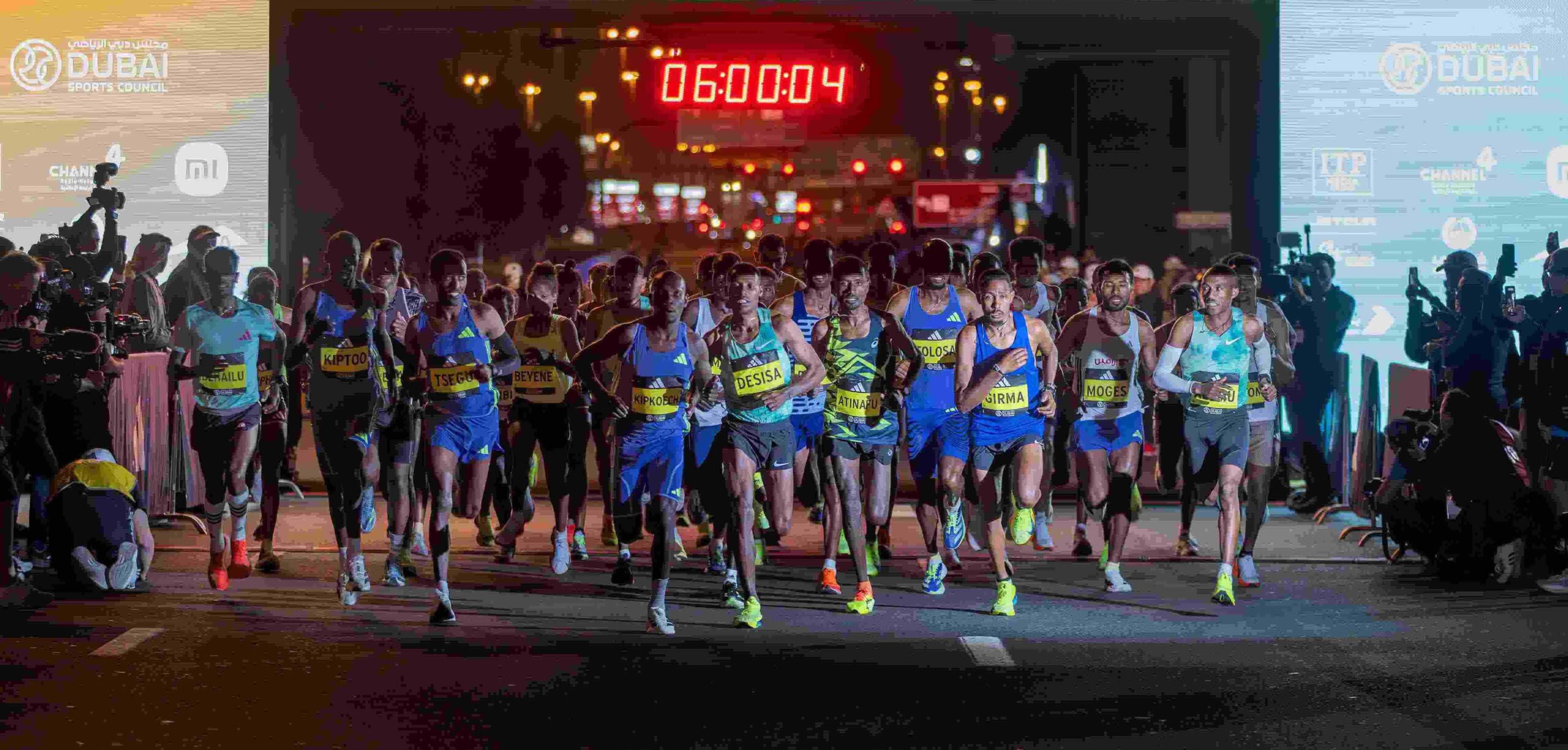 25th Dubai Marathon - silver anniversary race event banner