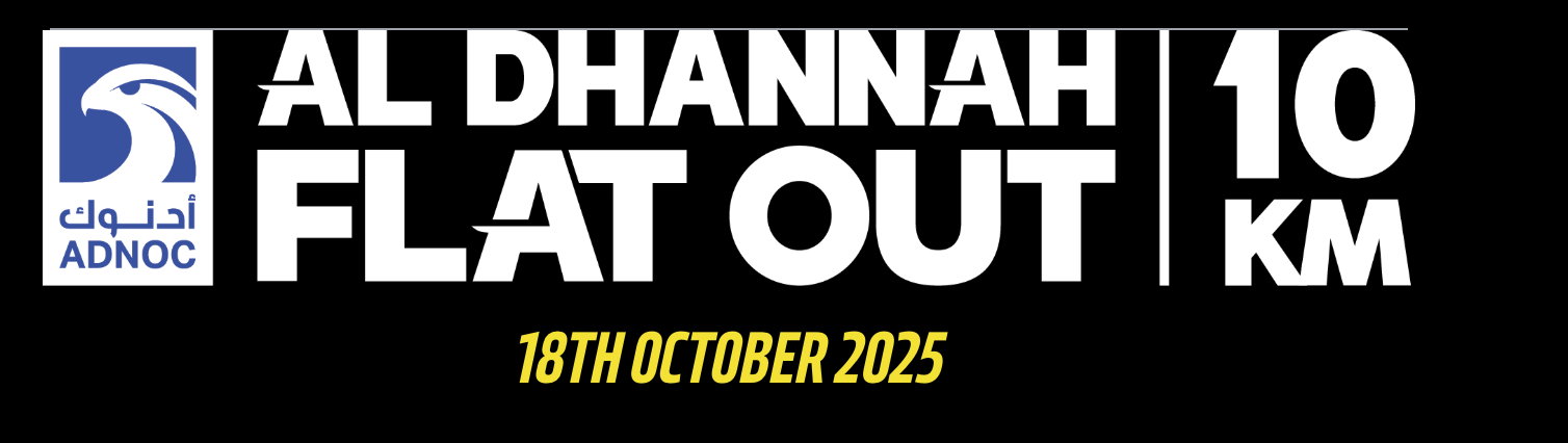 Al Dhannah Flat Out event banner