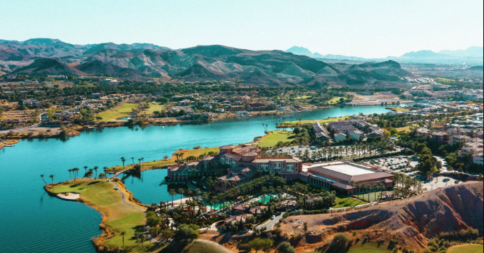 Lake Las Vegas T100 Triathlon event banner