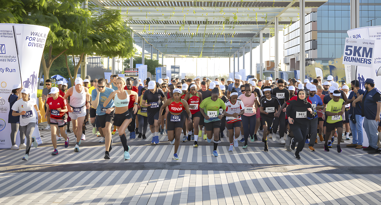 The Emirates NBD Unity Run 3KM, 5KM AND 10KM event banner