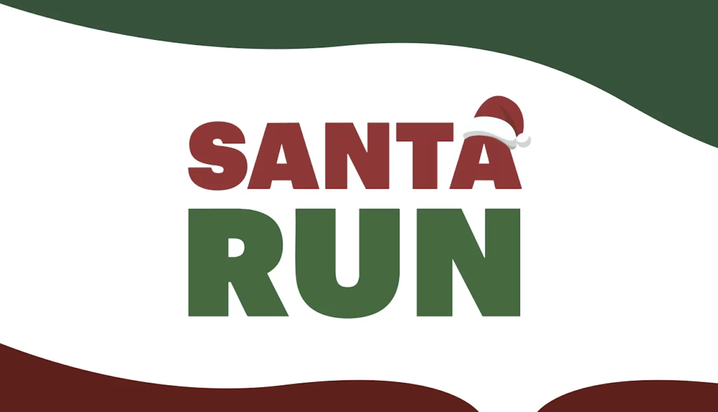 The Santa Run event banner
