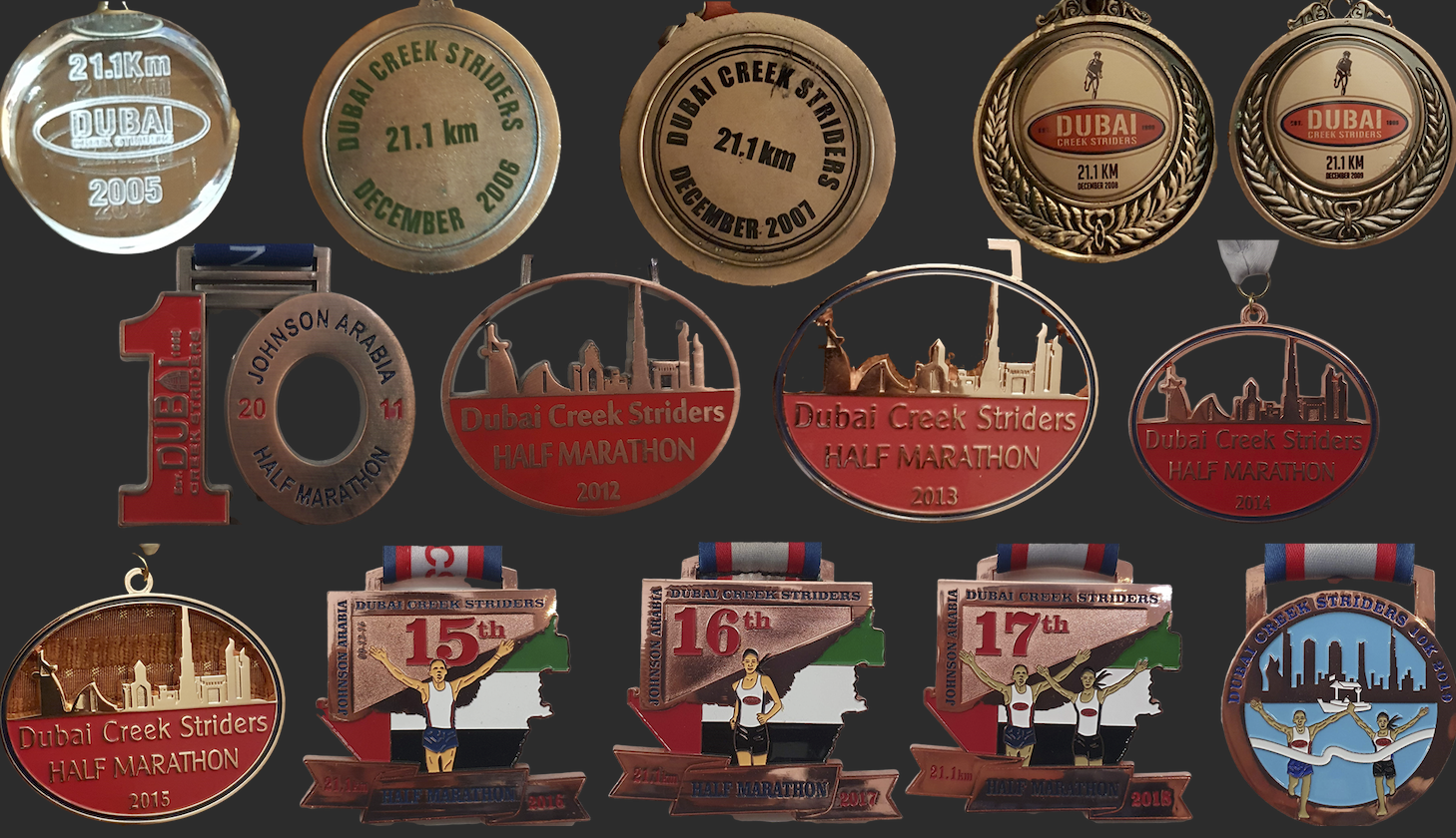Marina Home Dubai Creek Striders Half Marathon & 10km 2026 event banner