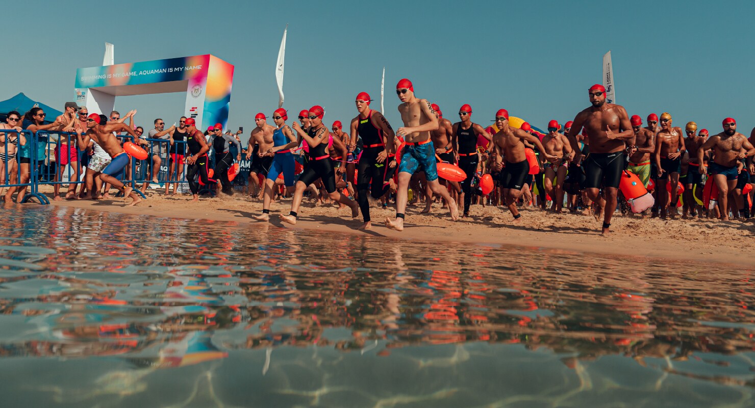 Aquaman Open Water, Dubai event banner