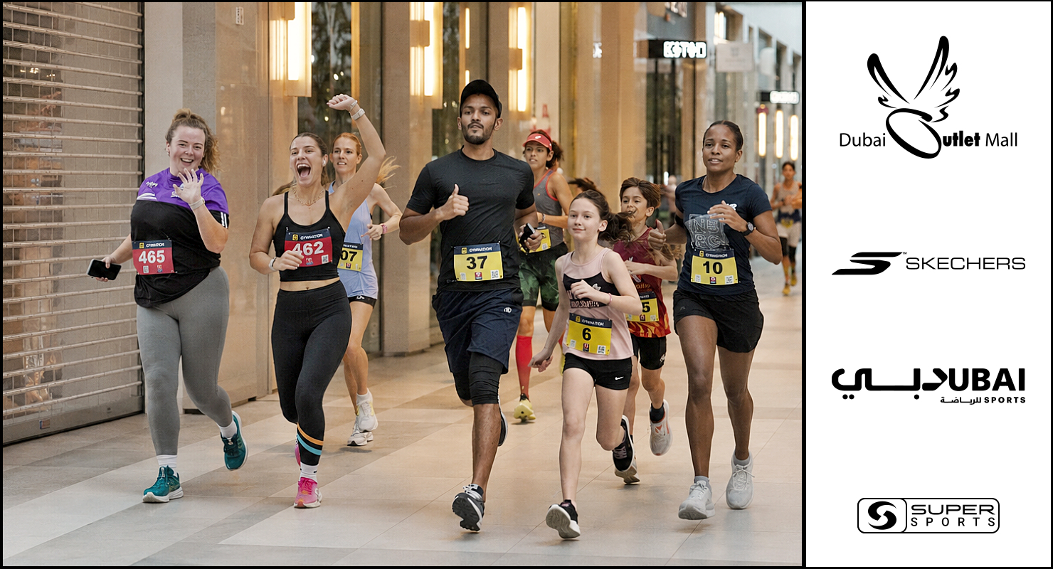 Dubai Outlet Mall Indoor Run Series 2/4 event banner