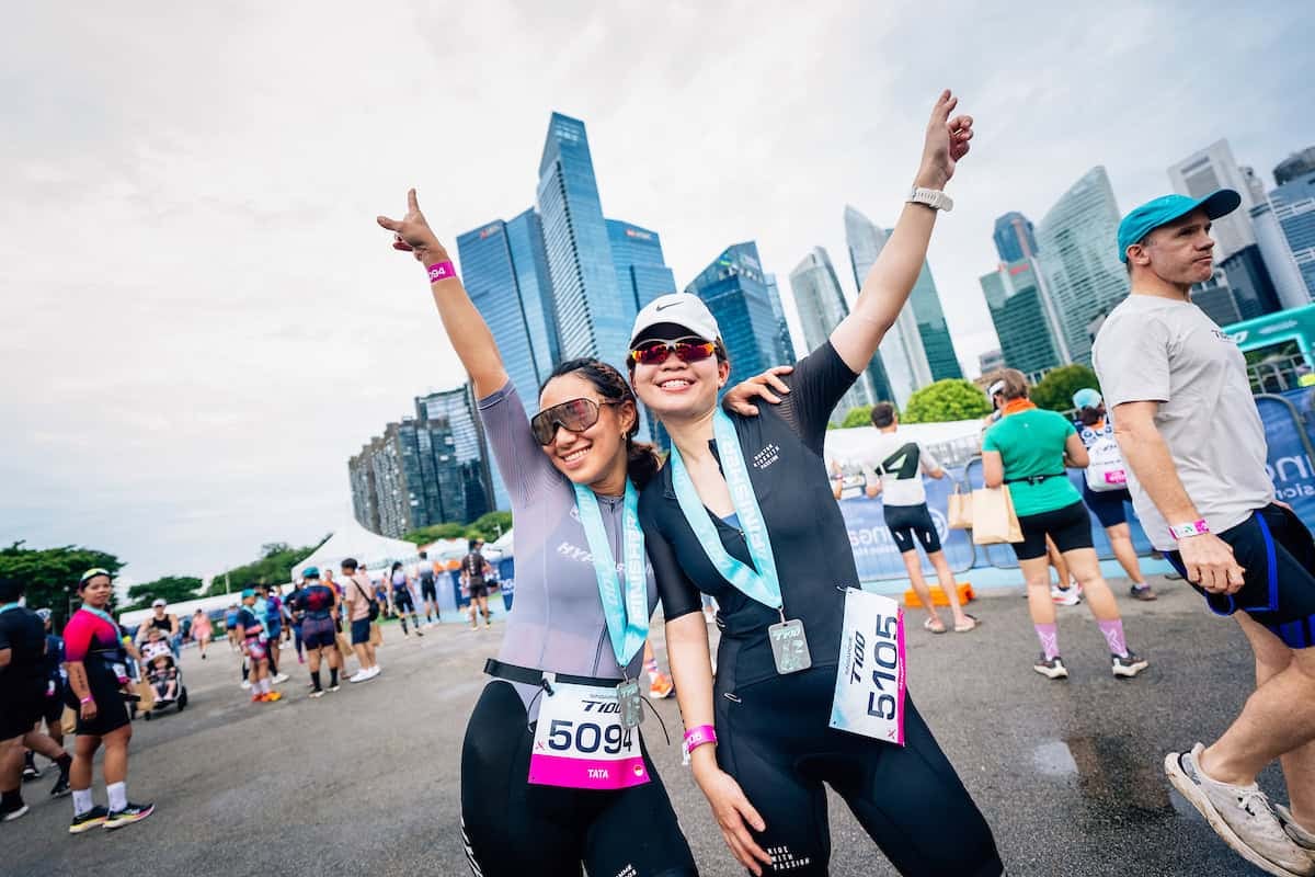 Singapore T100 Triathlon event banner