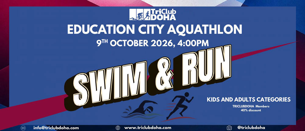 Education City Aquathlon event banner
