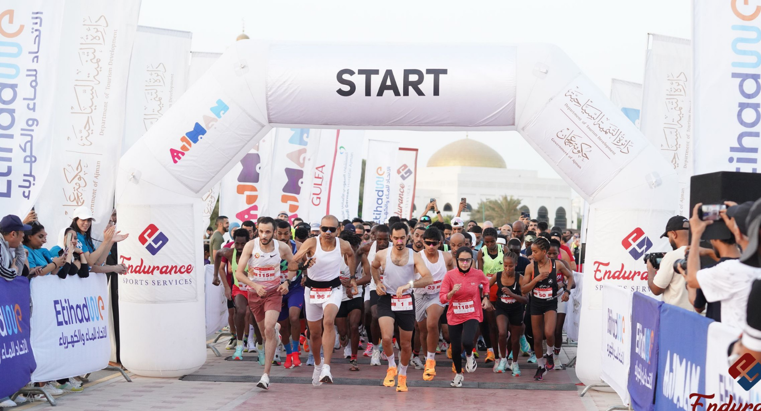 Ajman Auto District Run event banner