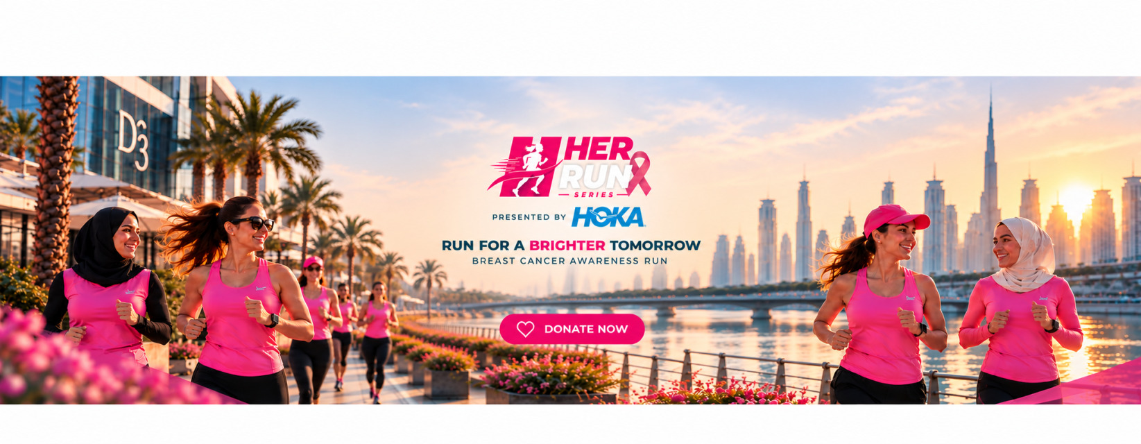 Her Run Series | Breast Cancer Awareness Run 2026 event banner
